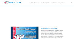 Desktop Screenshot of mightytooth.com